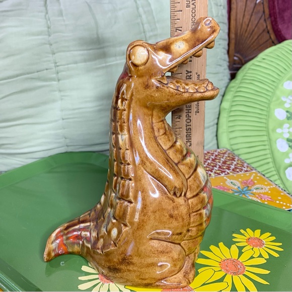 70s Dripglaze Crocodile Bank - Picture 2 of 10